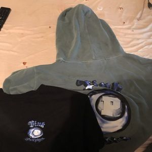 Pink dolphin shirt and sweatshirt